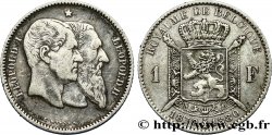 BELGIQUE 1 Franc 50e anniversaire de l’indépendance 1880  TTB 