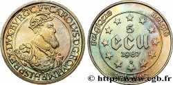 BELGIUM 5 Ecu Charles Quint 1987  MS 