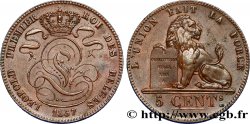 BELGIQUE 5 Centimes Léopold Ier 1857  SUP 