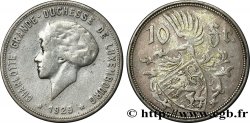 LUXEMBOURG 10 Francs Grande-Duchesse Charlotte 1929 