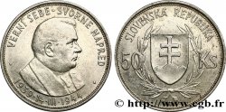 SLOVAKIA 50 Korun Dr. Joseph Tiso, 5e anniversaire de l’Indépendance 1944  AU 