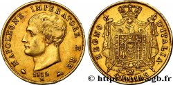 ITALIE - ROYAUME D ITALIE - NAPOLÉON Ier 40 Lire 1812 Milan TTB+ 