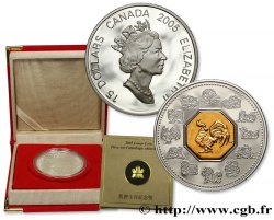 CANADA 15 Dollars BE Elisabeth II Astrologie Chinoise 2005  FDC 
