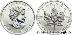 CANADA 5 Dollars (1 once) Proof feuille d’érable 2011  SUP 