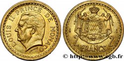 MONACO 2 Francs Louis II (1943) Paris SUP 