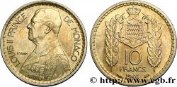 MONACO 10 Francs Louis II 1946 Paris SUP 