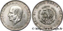 MEXICO 5 Pesos Miguel Hidalgo y Costilla 1957 Mexico XF 