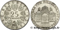 AUSTRIA 25 Schilling Proof 200e anniversaire de la naissance de Johann Lukas von Hildebrandt, architecte du palais du Belvédère 1968  MS 