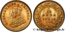 INDES BRITANNIQUES 1/12 Anna (1 Pie) Georges V 1932 Bombay SPL 
