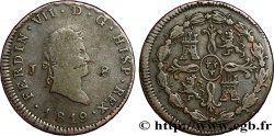 ESPAÑA 8 Maravedis Ferdinand VII 1819 Jubia MBC 