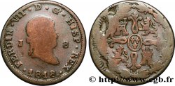 ESPAGNE 8 Maravedis Ferdinand VII  1818 Jubia B+ 