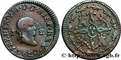 ESPAGNE 2 Maravedis Ferdinand VII 1820 Jubia TB+ 