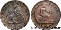 ESPAGNE 5 Centimos “ESPAÑA” assise 1870 Oeschger Mesdach & CO TB+ 
