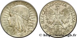 POLAND 5 Zlotych aigle / reine Jadwiga 1933 Varsovie VF 