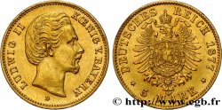GERMANIA - BAVIERIA 5 Mark Louis II 1877 Münich