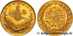 TURKEY 100 Kurush en or Sultan Mohammed V Resat AH 1327, An 6 1914 Constantinople