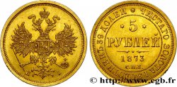 RUSSIA 5 Roubles Alexandre II 1873 Saint-Petersbourg