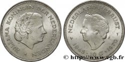 PAYS-BAS 10 Gulden 25e anniversaire de la libération 1970 Utrecht SPL 