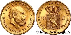 PAYS-BAS - ROYAUME DES PAYS-BAS - GUILLAUME III 10 Gulden, 1e type 1875 Utrecht SPL 