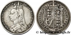 UNITED KINGDOM 1 Shilling Victoria buste du jubilé 1889 