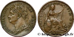 REGNO UNITO 1 Farthing Georges IV 1822 