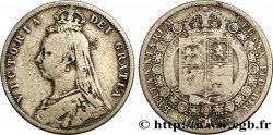 UNITED KINGDOM 1/2 Crown Victoria buste du jubilé 1889 