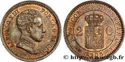 ESPAGNE 2 Centimos Alphonse XIII 1905 Madrid SUP 