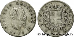 ITALIE 2 Lire Victor Emmanuel II 1863 Naples TB 