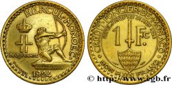MONACO 1 Franc émission du Crédit Foncier de Monaco 1924 Poissy TTB 