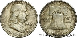 ÉTATS-UNIS D AMÉRIQUE 1/2 Dollar Benjamin Franklin 1952 Philadelphie TTB 