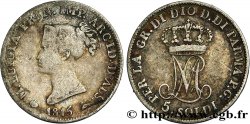 ITALY - PARMA AND PIACENZA 5 Soldi Marie-Louise 1815  Milan