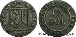 SWITZERLAND - REPUBLIC OF GENEVA 1 Sol 1825  VF 