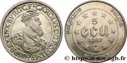 BELGIQUE 5 Ecu Charles Quint 1987  SPL 