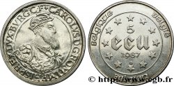 BELGIEN 5 Ecu Charles Quint 1987  VZ 
