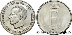 BELGIQUE 250 Francs Proof jubilé d’argent du roi Baudouin légende flamande 1976 Bruxelles SPL 