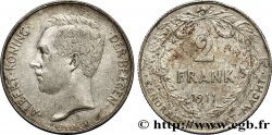 BELGIQUE 2 Francs Albert Ier légende flamande 1911 Bruxelles TTB 