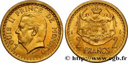 MONACO 2 Francs Louis II (1943) Paris AU 