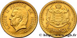 MONACO 2 Francs Louis II (1943) Paris