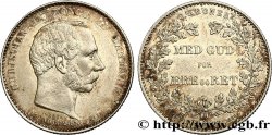 DANEMARK 2 Kroner 25e anniversaire de règne du roi Christian IX  1888 Copenhague TTB+ 