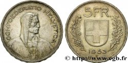 SUIZA 5 Francs Berger des alpes 1953 Berne