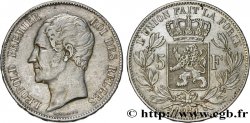 BELGIQUE 5 Francs Léopold Ier 1851  TB+ 