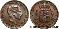 SPAGNA 5 Centimos Alphonse XII 1879 Oeschger Mesdach & CO q.SPL 
