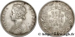 INDES BRITANNIQUES 1 Roupie Victoria 1890  Bombay TTB 