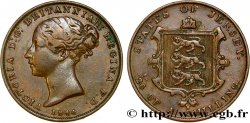 ISLA DE JERSEY 1/26 Shilling Reine Victoria 1844 