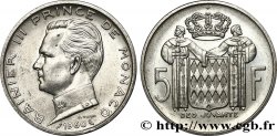 MONACO 5 Francs Rainier III 1960 Paris SUP 