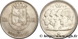 BELGIQUE 100 Francs bustes des quatre rois de Belgique, légende française 1948 