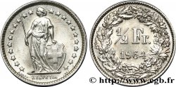 SVIZZERA  1/2 Franc Helvetia 1964 Berne MS 