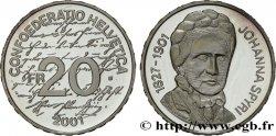 SUISSE 20 Francs Johanna Spyri 2001 Berne  FDC 