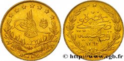 TURQUIE 100 Kurush Sultan Abdülhamid II AH 1293, An 32 1906 Constantinople TTB+ 