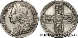 UNITED KINGDOM 6 Pence Georges II 1757  XF 